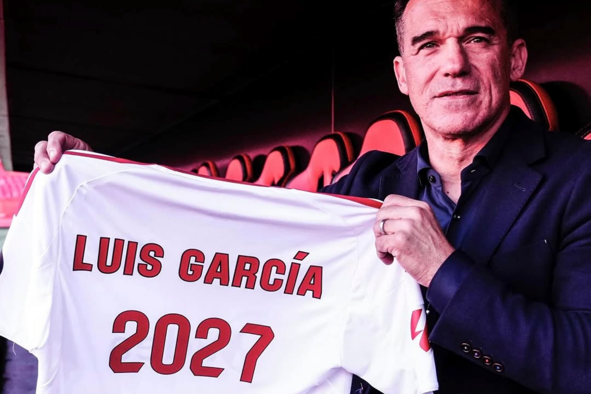 El staff de Luis García Plaza en el Sevilla