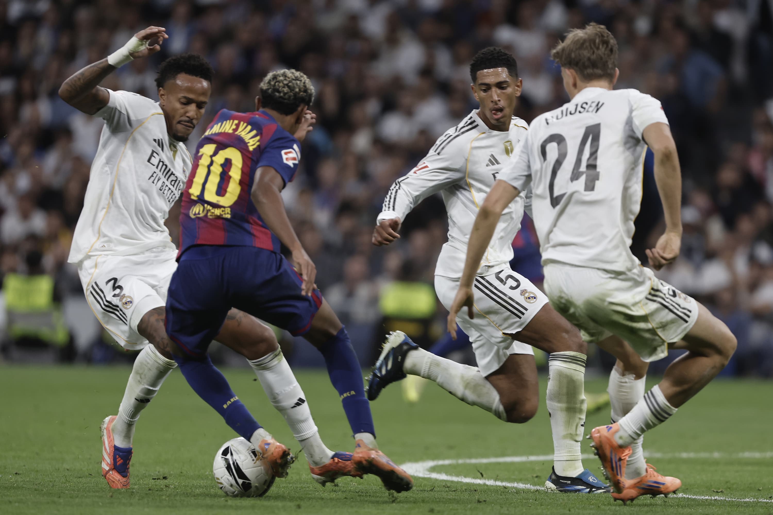 Las notas de Barça, Real y Atlético