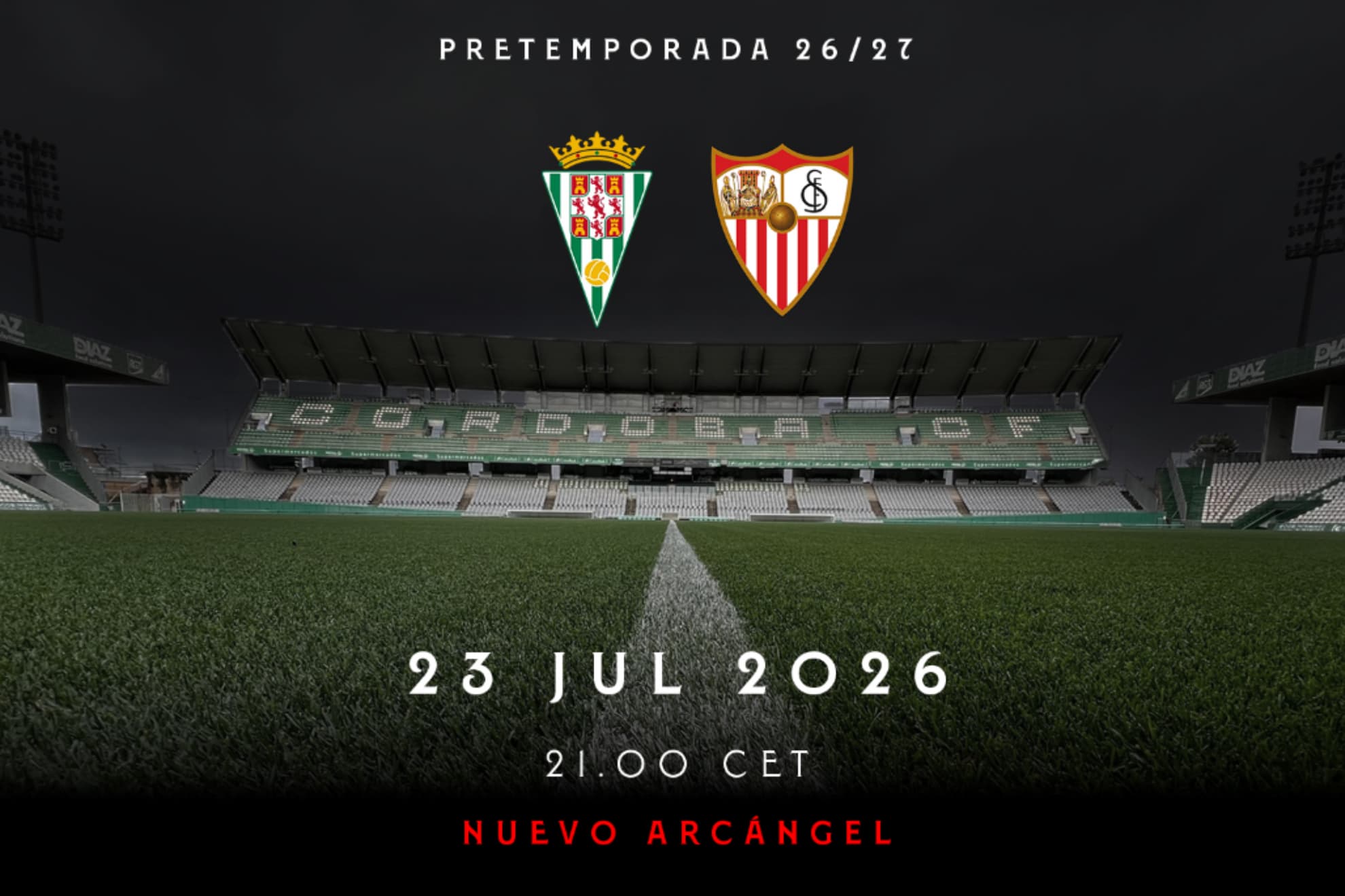 El Sevilla confirma un amistoso ante el Córdoba en el Nuevo Arcángel
