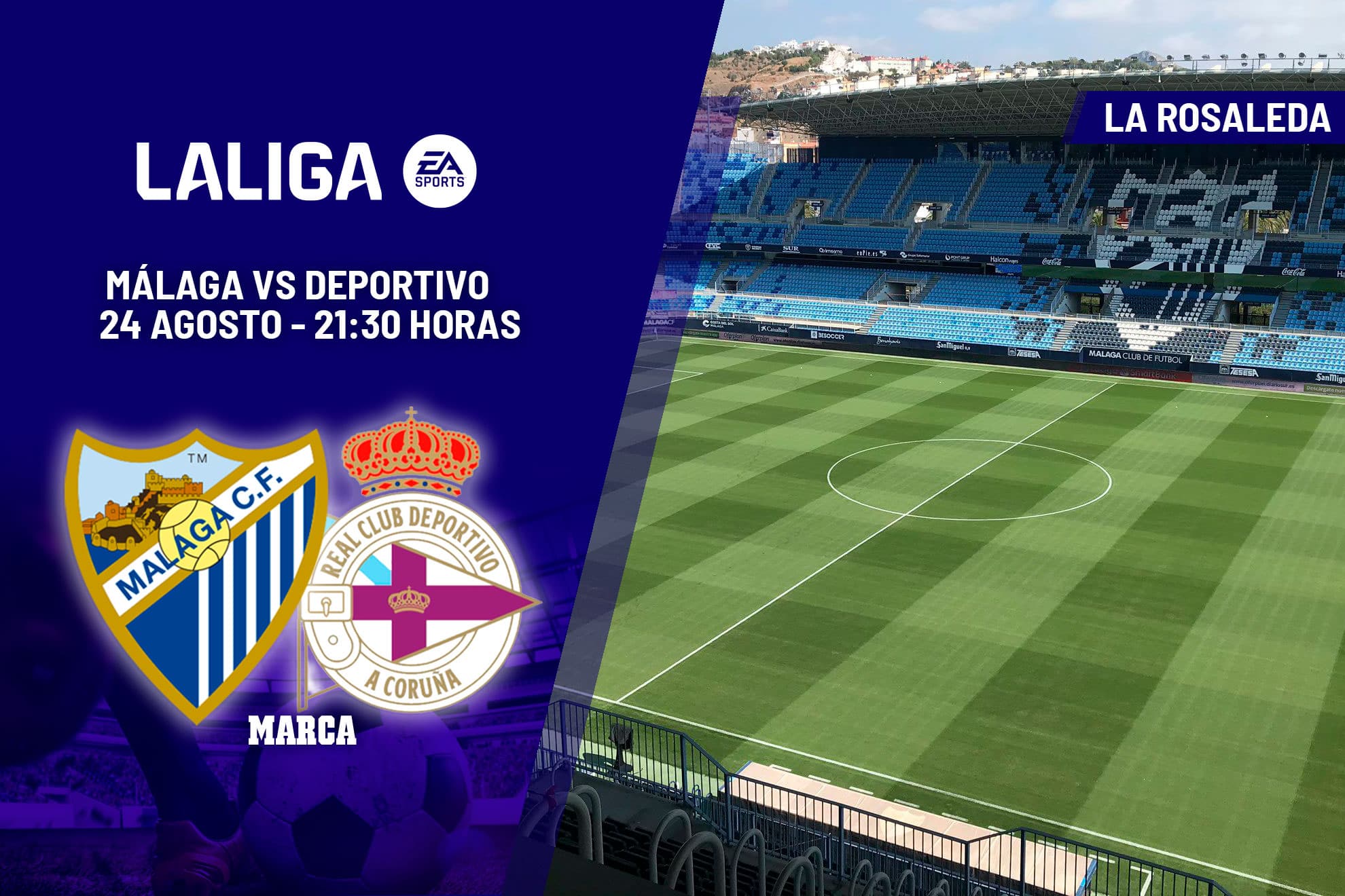 Málaga - Deportivo de la Coruña | Primera vuelve a la Costa del Sol: previa, análisis, pronóstico y predicción