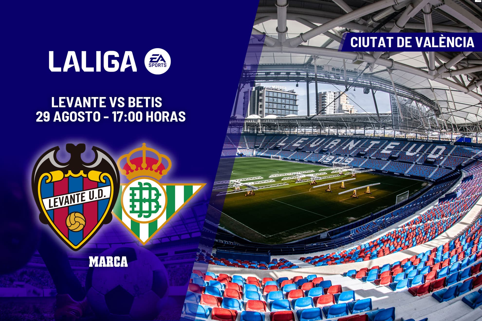 Levante - Betis | El Ciutat examina a un equipo lanzado: previa, análisis, pronóstico y predicción