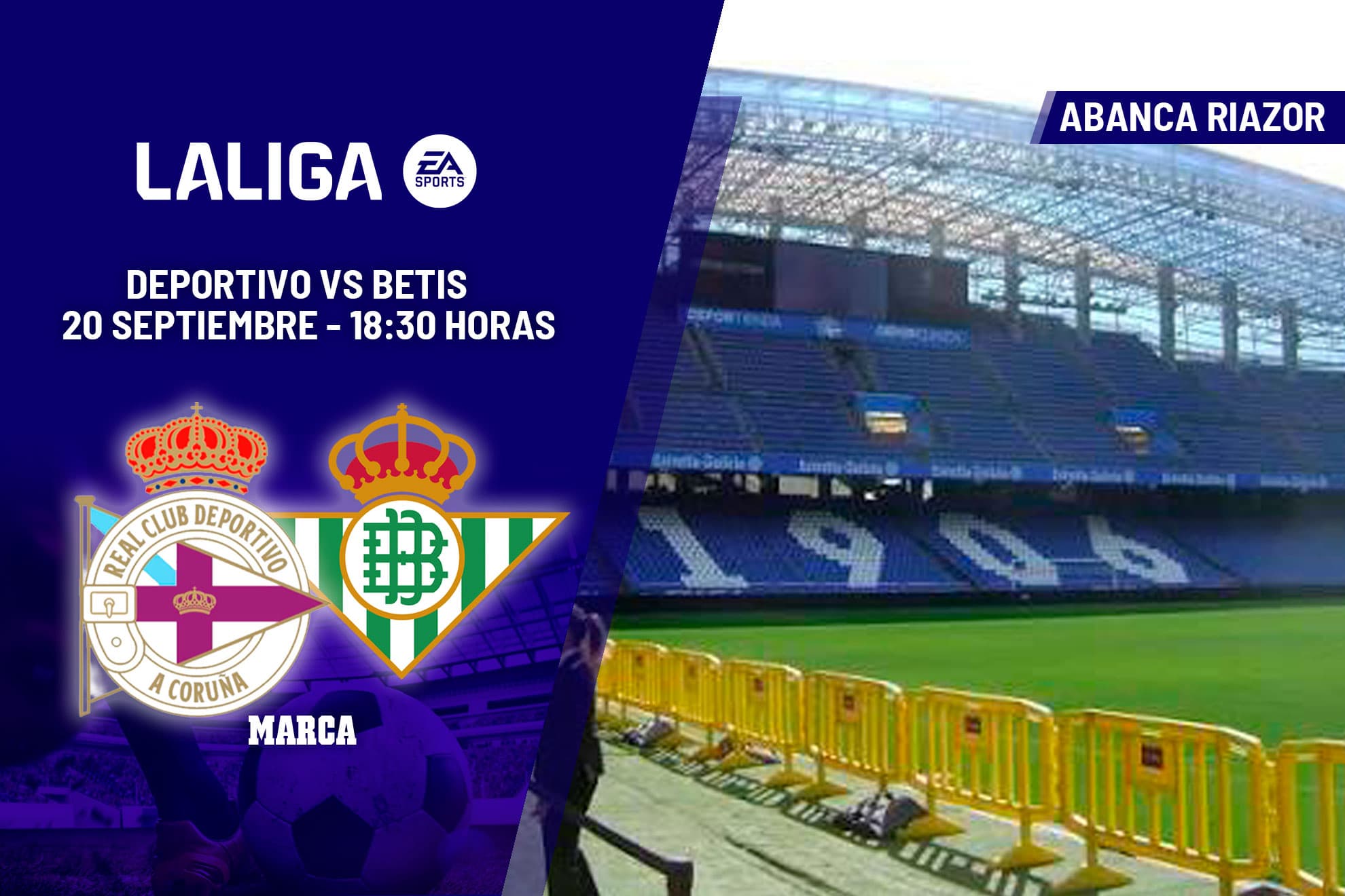 A qué hora es el Deportivo - Betis: horario y dónde ver hoy en TV y online el partido de LaLiga EA Sports
